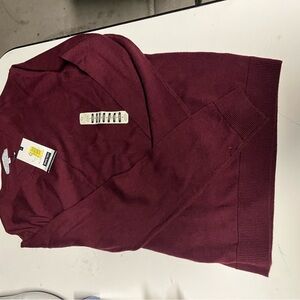 Women's Turnbury Burgundy 100% wool Sweater